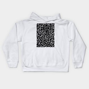 British Mosaic Black and White Kids Hoodie